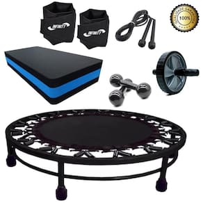 Kit Mini Jump + Corda + Caneleira 5Kg + Step+ Halter 2Kg