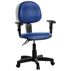 Cadeira Ergonômica Executiva Com Braço Rv Cor:Azul