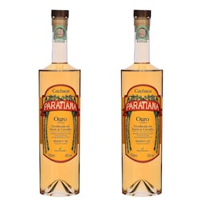Kit 2 Cachaças Paratiana Ouro 700 Ml