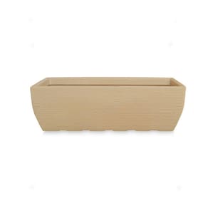 Vaso De Planta Floreira Retangular Polietileno 80X30 Areia