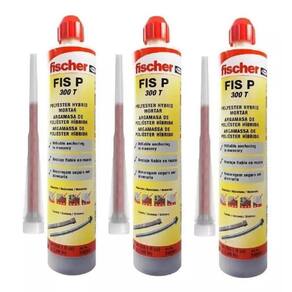 03 Chumbador Bucha Quimica Fischer Fis P 300 T -300Ml/490 Gr
