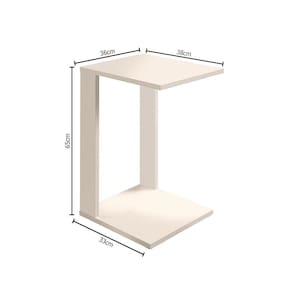 Mesa Lateral Retangular Madeira Decora Canto Enfeita Sala