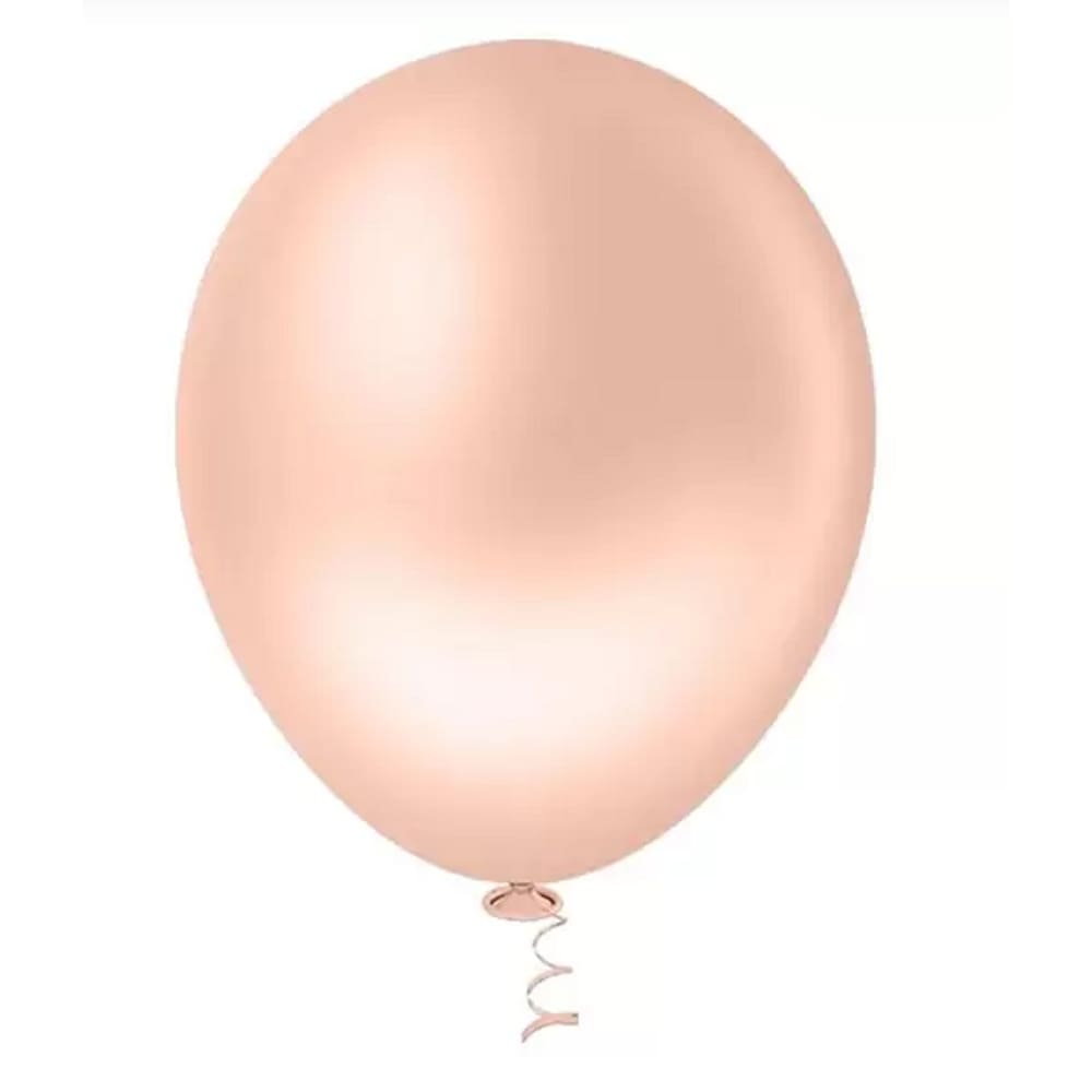 BALÃO LISO REDONDO - PIC PIC Nº 05 - LARANJA CANDY - Pacote com 50 unidades