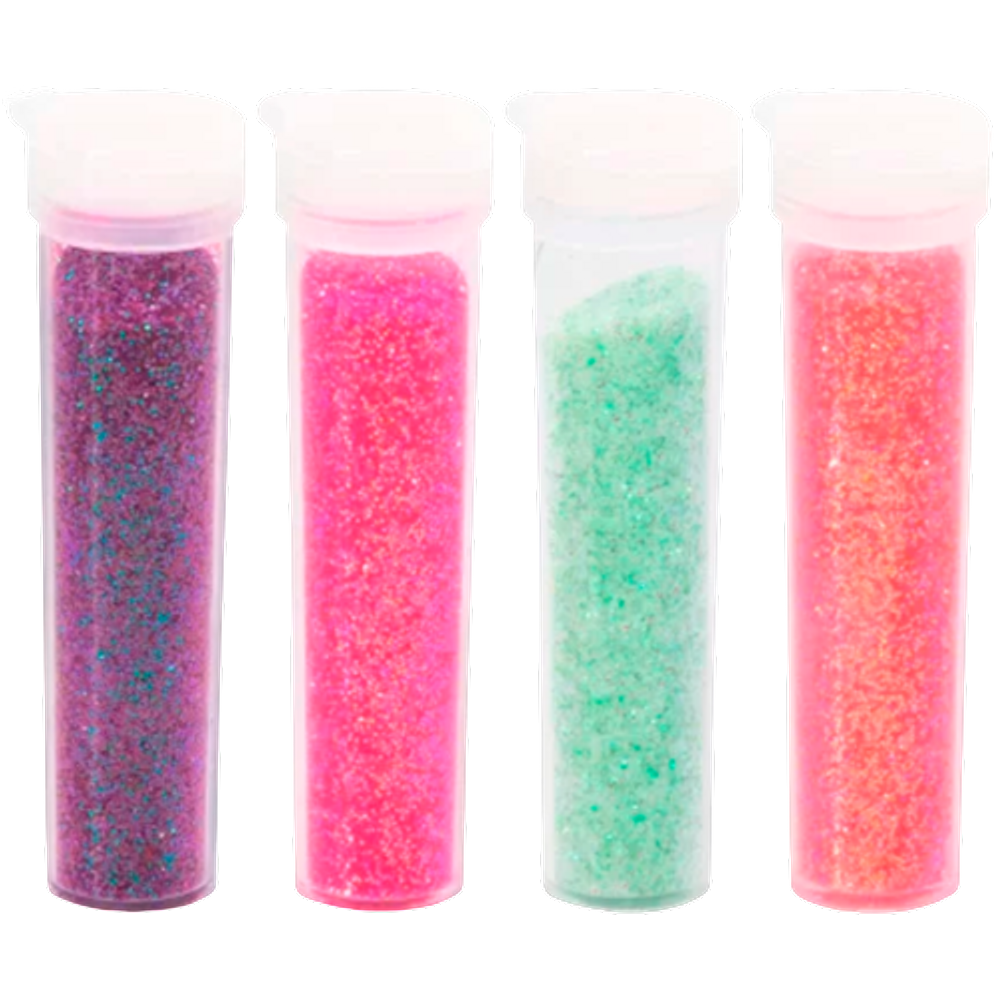 Glitter Fino Shaker Pastel BRW Blister com 4 cores 7g cada