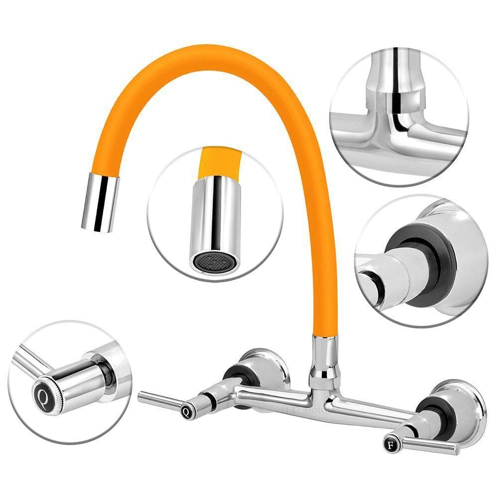 Torneira Misturador Cozinha De Parede Gourmet Colorido 1/4V.