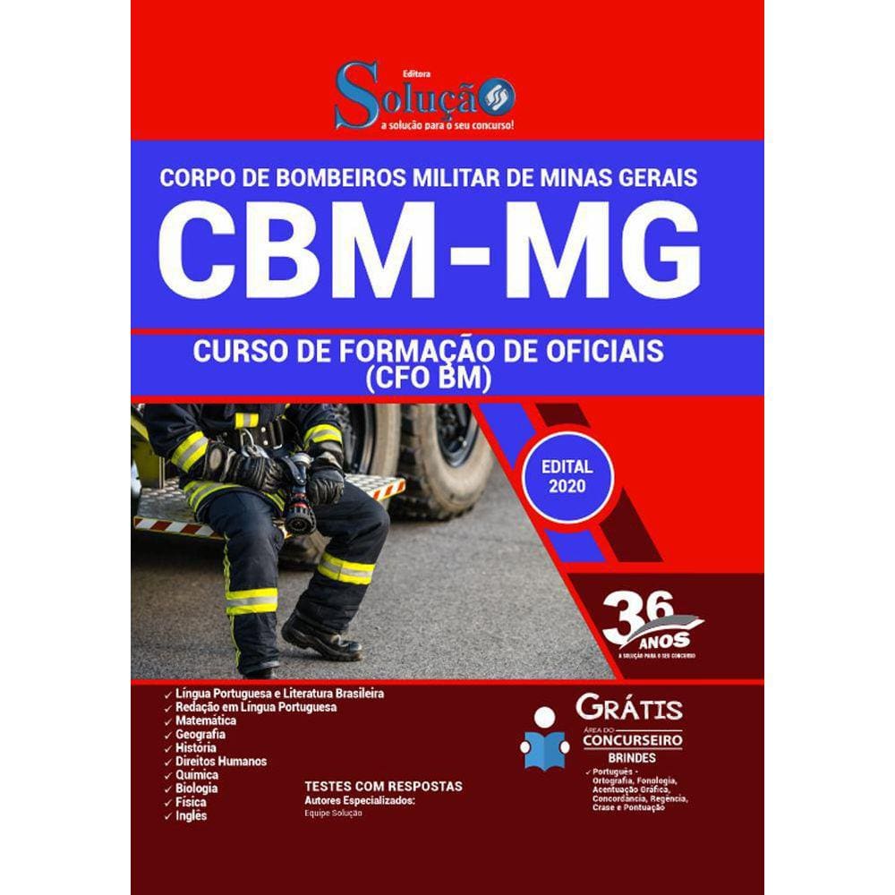 Apostila Cbm Mg - Curso De Formação De Oficiais  Cfo Bm