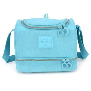 Lancheira Crinkle Up4You Azul Dupla Escolar Viagem