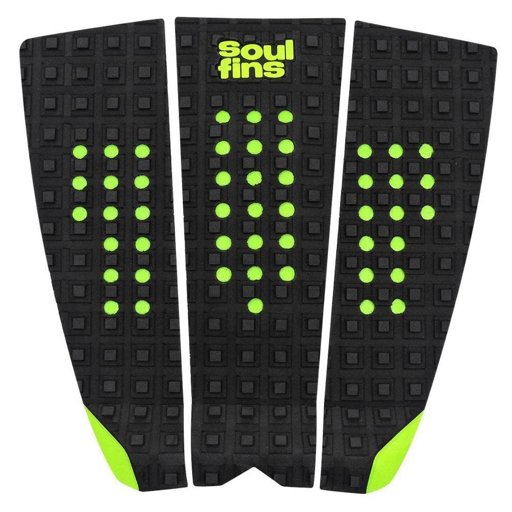 Deck Surf Antiderrapante - Soul Fins Square Preto/Verde 42
