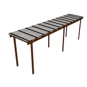 Cobertura Policarbonato Alveolar 8,00m x 1,50m - Branco 6mm