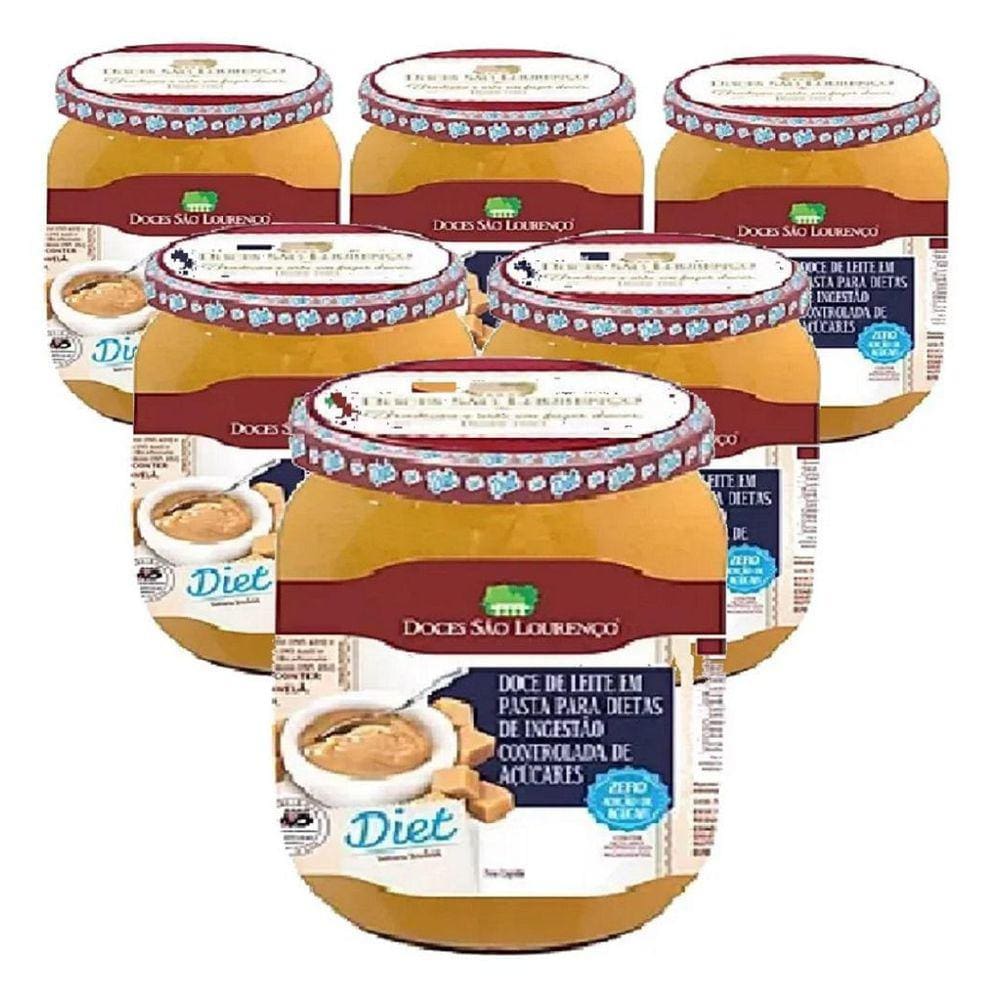 Doce De Leite Diet São Lourenço 210G 6 Unidades
