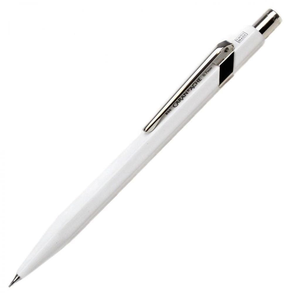 Lapiseira 0.7Mm Caran D`Ache Office Cromada Branca