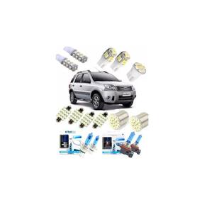 Kit Lampadas Led + Super Branca Ecosport Teto Ré Techone