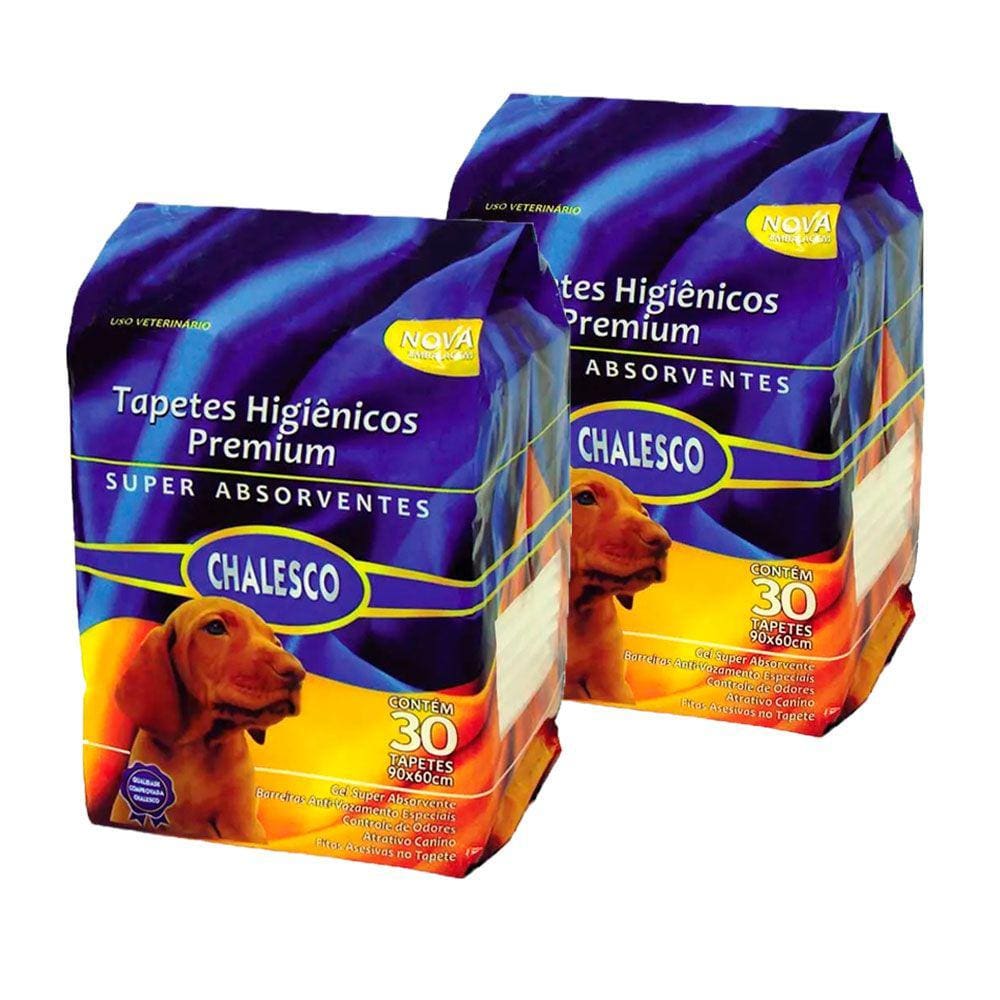 Tapete P/Cachorro Urinar Descartavel Chalesco 60 Unidades