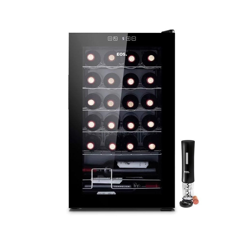 Adega 24 Garrafas Climatizada Painel Touch EAC24G 127V com Abridor Elétrico Preto - EOS