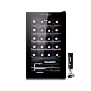 Adega 24 Garrafas Climatizada Painel Touch EAC24G 127V com Abridor Elétrico Preto - EOS