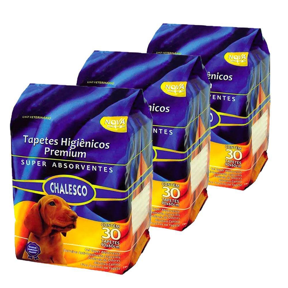 Tapete P/Cachorro Urinar Descartavel Chalesco 90 Unidades