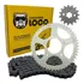 Kit Relacao Transmissao Biz125 2005 Ate 2017 Corrente Coroa E Pinhao Cachorro Loco