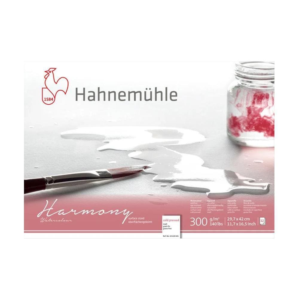 Bloco Hahnemühle Harmony 300g A3 Grano Fino 12 Folhas