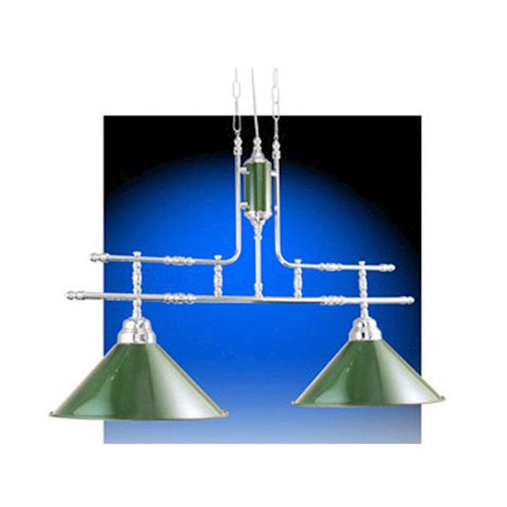 Luminária Pendente Mesa De Sinuca 2 Cúpulas Bilhar Salão