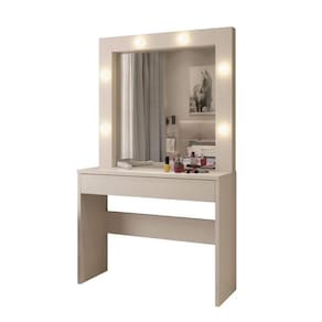 Penteadeira Camarim Requinte 1 Gaveta Mavaular Off White