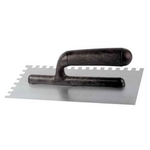 Desempenadeira Aço 25,5X12cm Dentada Cabo Plastico Max