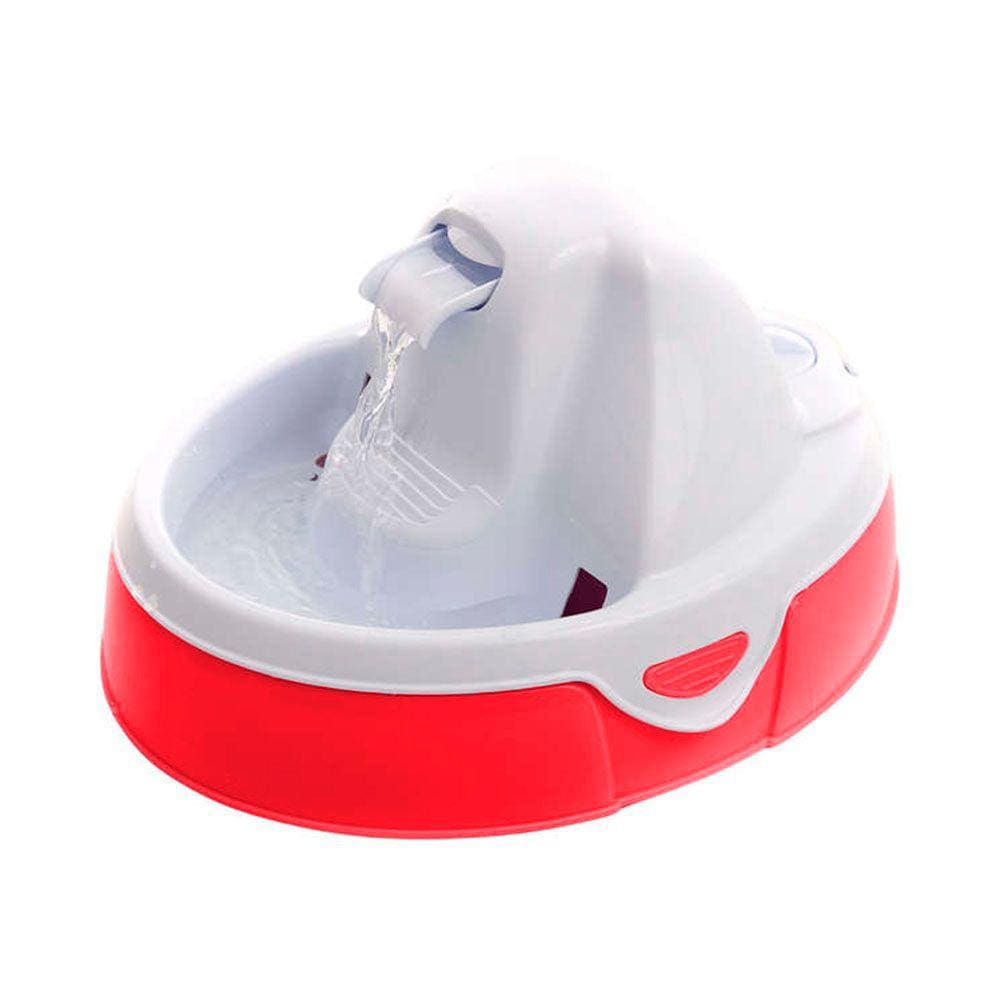 Fonte Bebedouro Amicus Aqua Flow Vermelho E Branco Bivolt