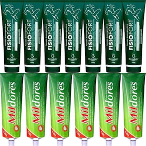 Revenda 7 Pomada Fisiofort + 6 Creme Para Massagem Mil Dores