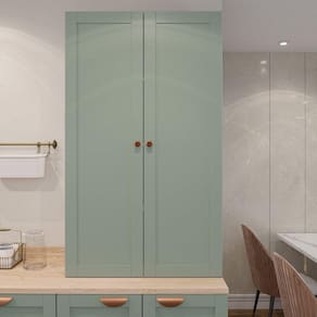 Armário Alto Aéreo 2 Portas 135cm Arizona CabeCasa MadeiraMadeira Branco/Menta