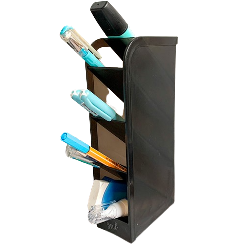 Organizador Vertical Multiuso Cor Preto Translúcido BRW