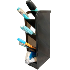 Organizador Vertical Multiuso Cor Preto Translúcido BRW