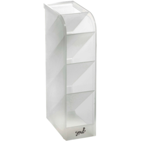 Organizador Vertical Multiuso Cor Branco Translúcido BRW