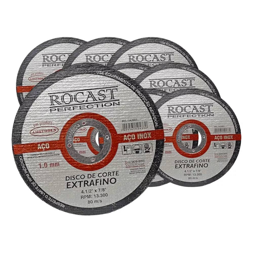 10 Peças Disco De Corte Extra Fino 9? x 7/8? – 2,0mm