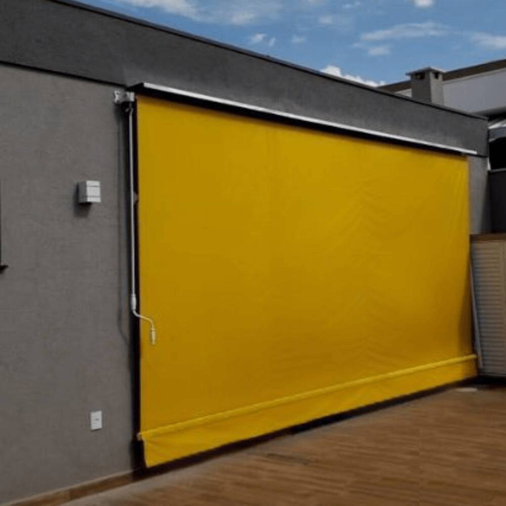 Toldo Cortina Amarelo - 2,70m x 2,90m - kit completo