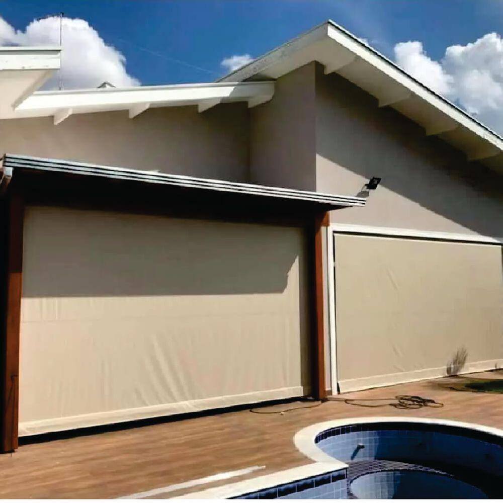 Toldo Cortina Bege - 1,90m x 2,50m - kit completo