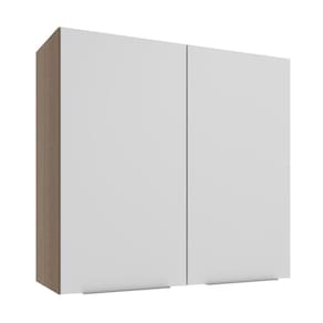 Armário Aéreo 70 Cm 2 Portas Rustic/branco Stella Madesa Rustic/branco