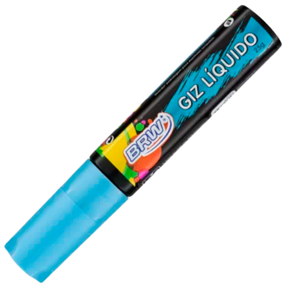 Giz Líquido 15mm BRW Cor Azul Neon 25g