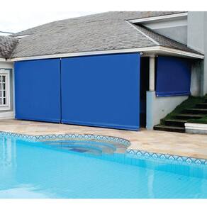 Toldo Cortina Azul - 2,30m x 2,80m - kit completo