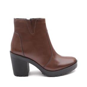 Bota Feminina Plataforma Salto Alto Grosso Confortável Macia