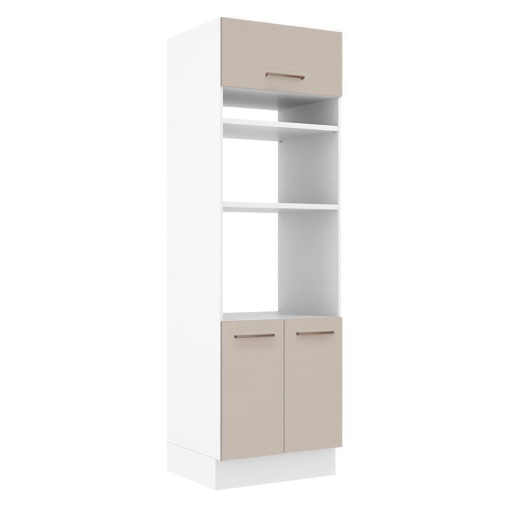 Torre Quente 70cm 3 Portas Madesa Branco/crema