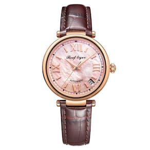 Relógio Feminino Reef Tiger Rga1595-pww à Prova D`água Marrom