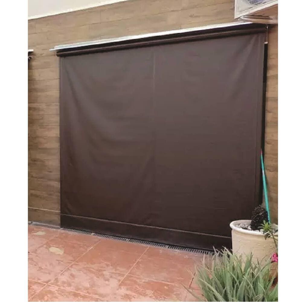 Toldo Cortina Marrom - 3,90m x 3,20m - kit completo