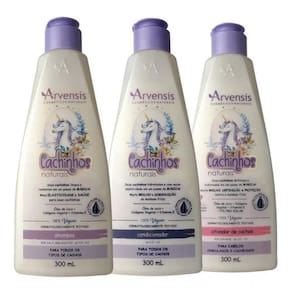 Kit Shampoo Condicionador Ativador Infantil Cabelo Ondulados