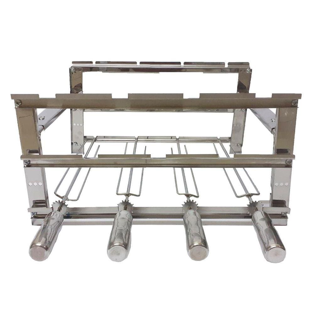 Suporte Inox Kit 4 Espetos