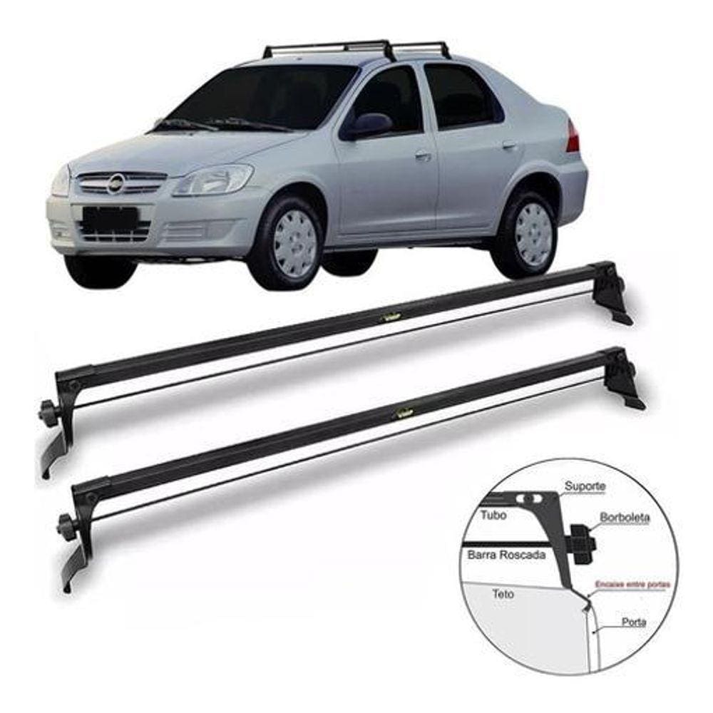 Rack De Teto Travessa Prisma 2007 A 2012 Bagageiro Vhip
