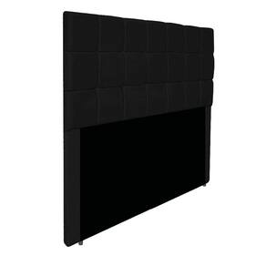 Cabeceira Estofada Manchester 140 Cm Casal Corano - Adj Decor Cor Preto