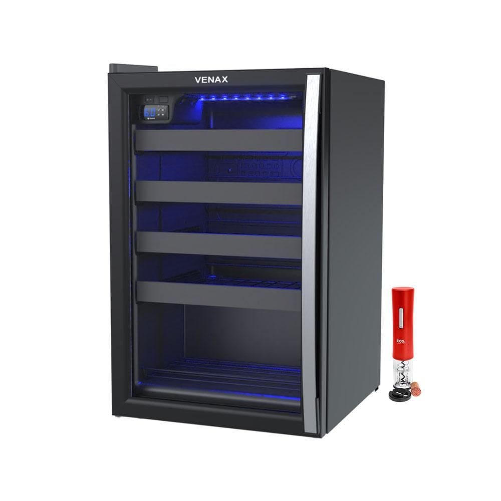 Adega Piubella 100 82L 24 Garrafas Porta Invertida 127V Venax com Abridor Elétrico Vermelho - EOS