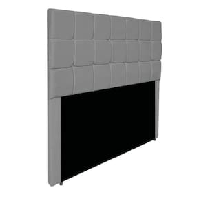 Cabeceira Estofada Manchester 140 Cm Casal Corano - Adj Decor Cor Cinza