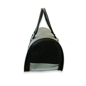 Bolsa De Transporte Saks Caes E Gatos Lateral Em Poliester Grafite Pet-0044