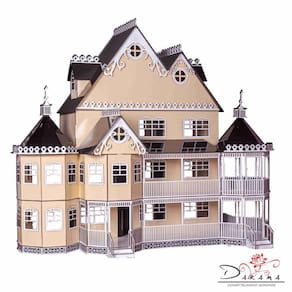 Casa De Bonecas Para Decoração Modelo Ashley Crem - Darama