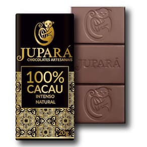 50 Barras De Chocolates Jupará 100% Cacau Puro E Natural